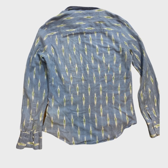 💰J.Crew  100% Cotton blue and green button down shirt - Picture 5 of 6